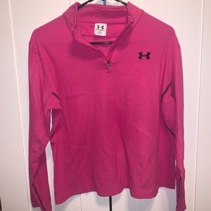 Under Armour Pink 3/4 Zip Fleece
